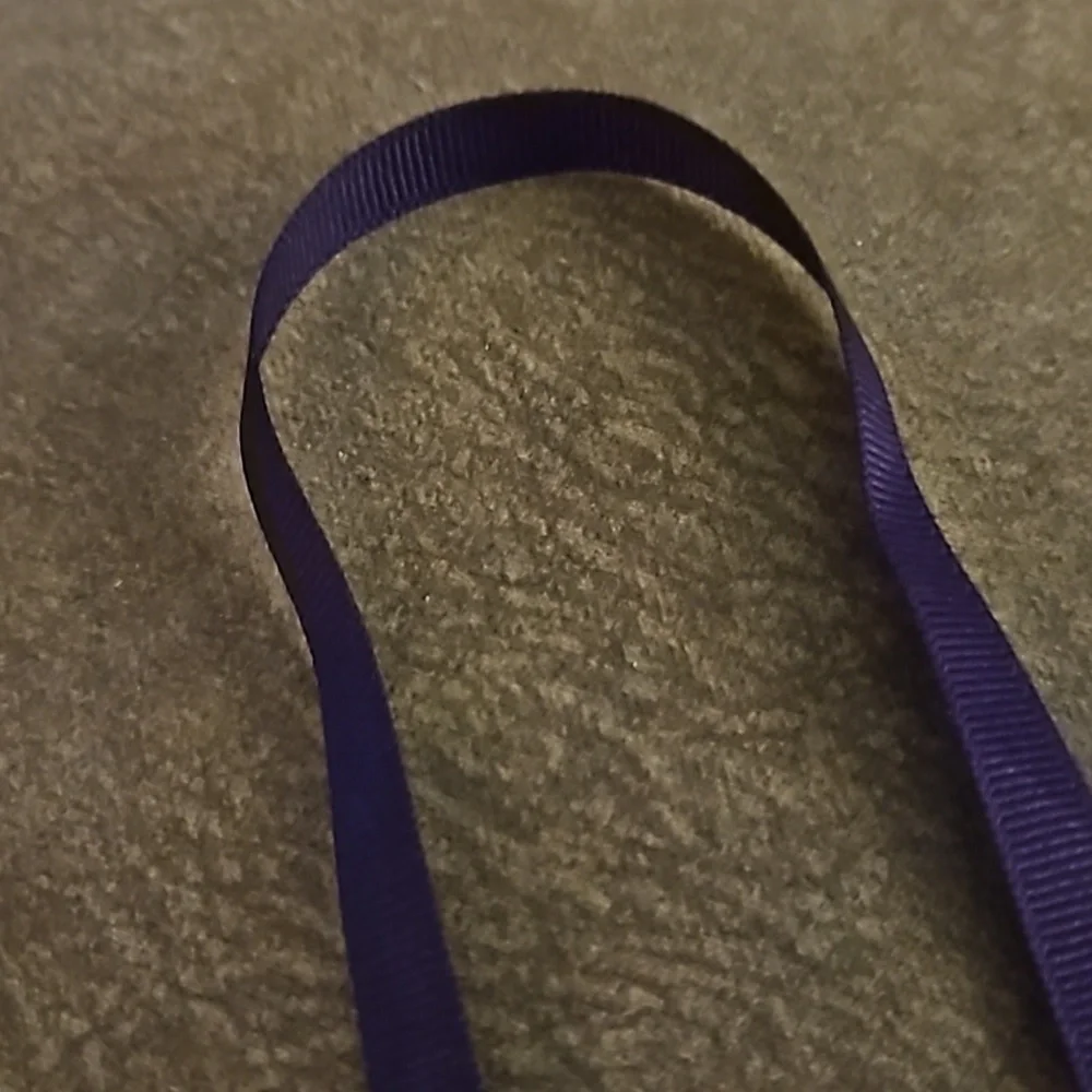 5/$25 Purple Ribbon Heart Charm Bookmark